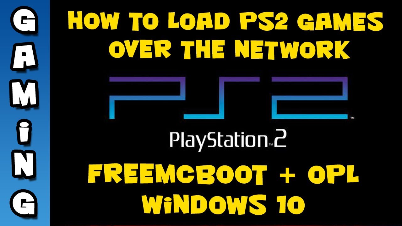 HOW TO play PS2 games off a Network Share Drive using FreeMcBoot and Open PS2 Loader | Playstation 2