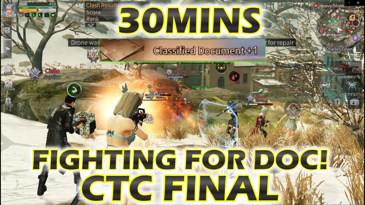 Lifeafter Longest Charlestown War ever! 30mins Fighting for Doc! No Ally? Best War Part 1