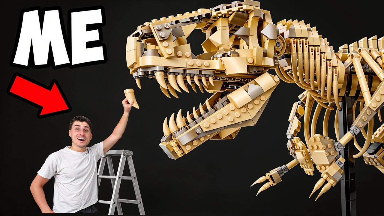 I Built a Real Dinosaur Out of Legos!