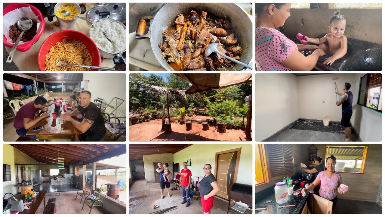 PRIMEIRA VISITA PARA OS COMPADRES DEPOIS DA MUDANÇA/ FRANGO CAIPIRA NA CASA DA MÃE 