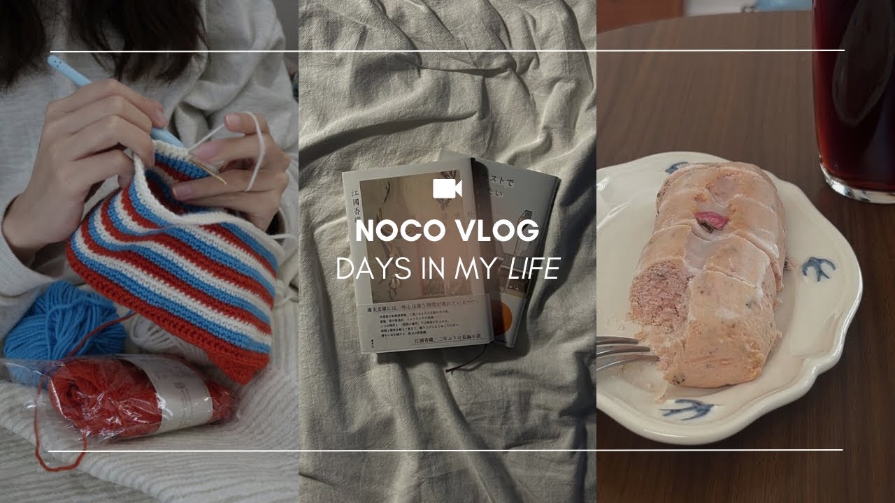 vlog / 療養期間を充実させたい、私なりの工夫📚📝🧶