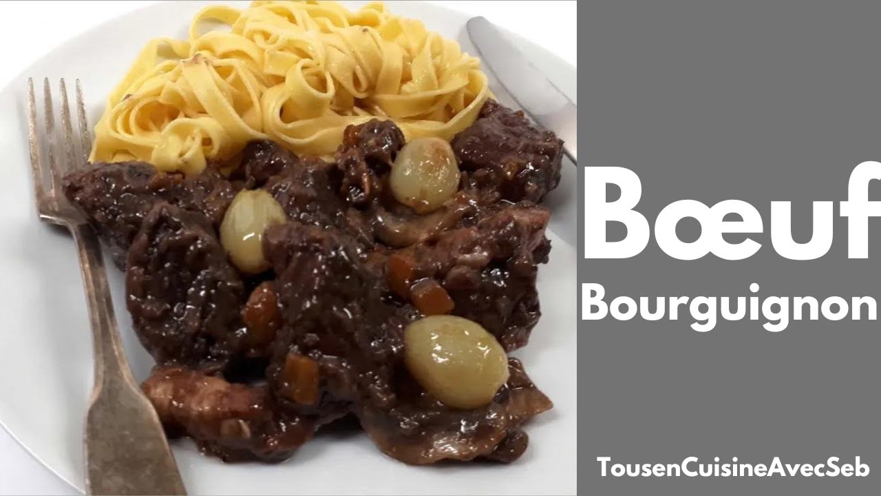 RECETTE de BŒUF BOURGUIGNON (Tous en cuisine avec Seb)
