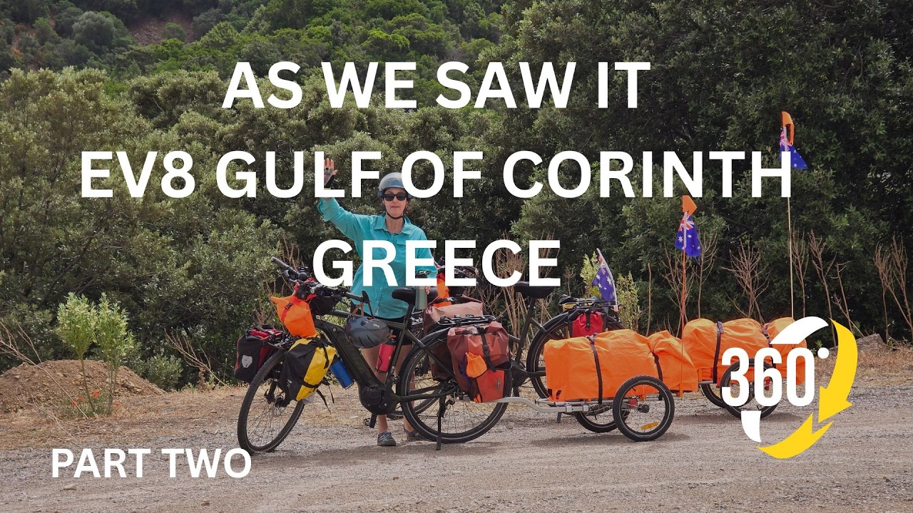 AS WE SAW IT 360  Bikepacking EuroVelo 8 from Akrata Beach to Camping Tsolis Greece Bike Touring
