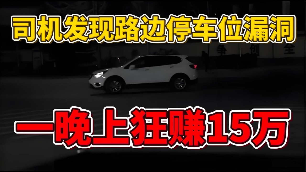司机发现路边停车位漏洞，一晚上狂赚15万，被捕已是全村首富