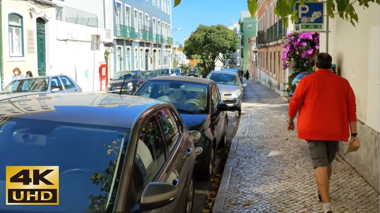 Lisbon Backstreet 🇵🇹 Walk - Campo de Ourique to Rato, through Estrela, at noon