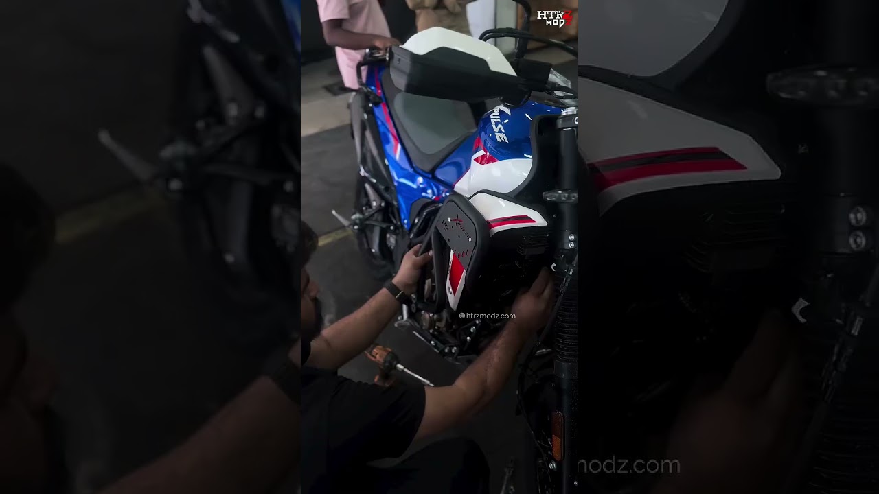 @xpulse210Xpulse210, crash guard install, motorcycle accessories, bike protection, Xpulse210