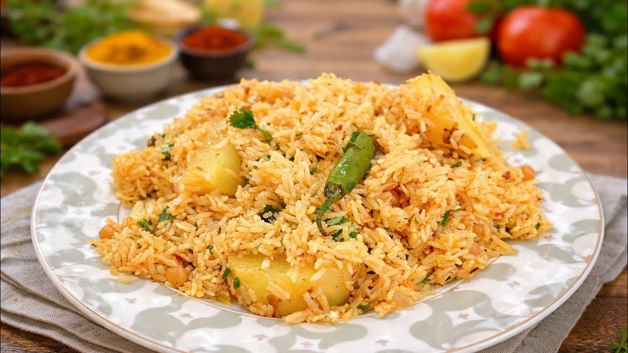 Leftover Curry Rice | Bache Hue Salan Se Banaen Tasty Rice Recipe HabibSaher ❤️