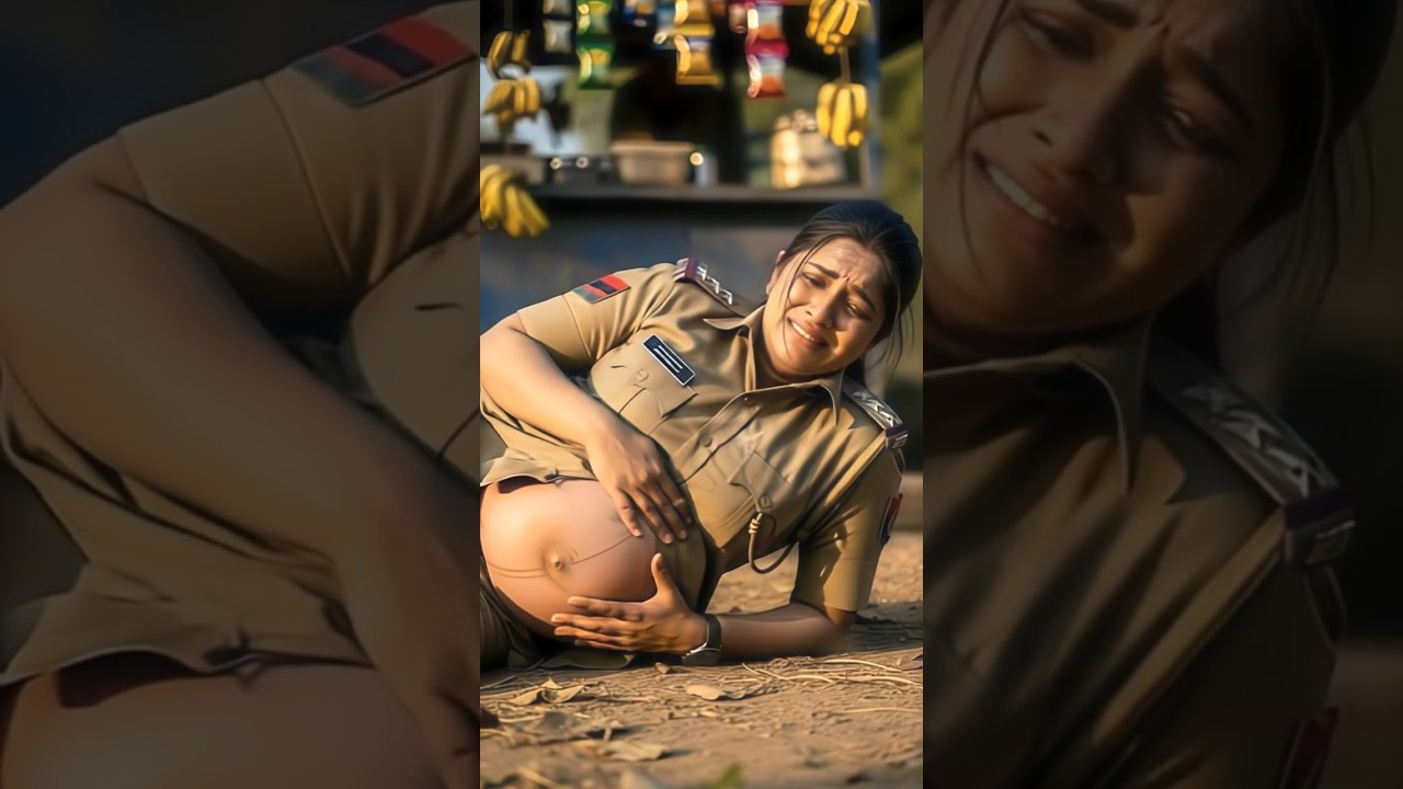 Brave Pregnant Police Officer Faces Pain in the Village | Emotional Short Film #shorts