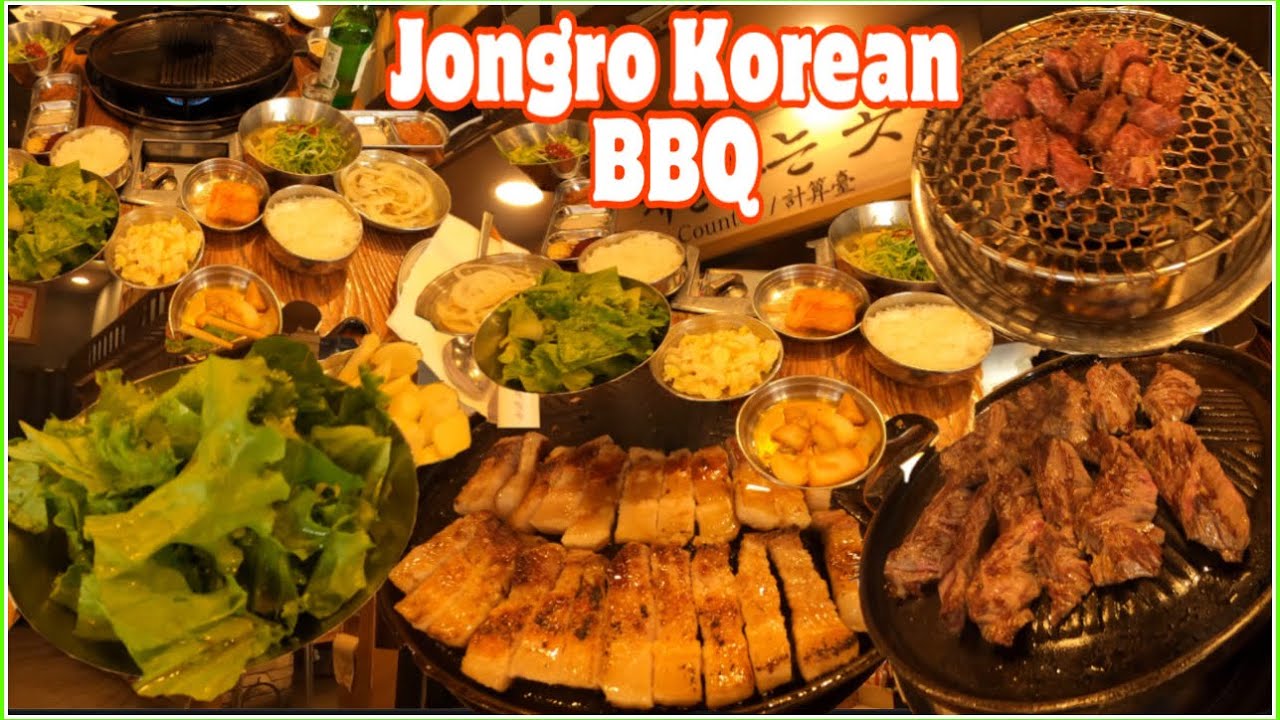 KOREAN BBQ AT JONGRO RESTAURANT NY KOREANTOWN 