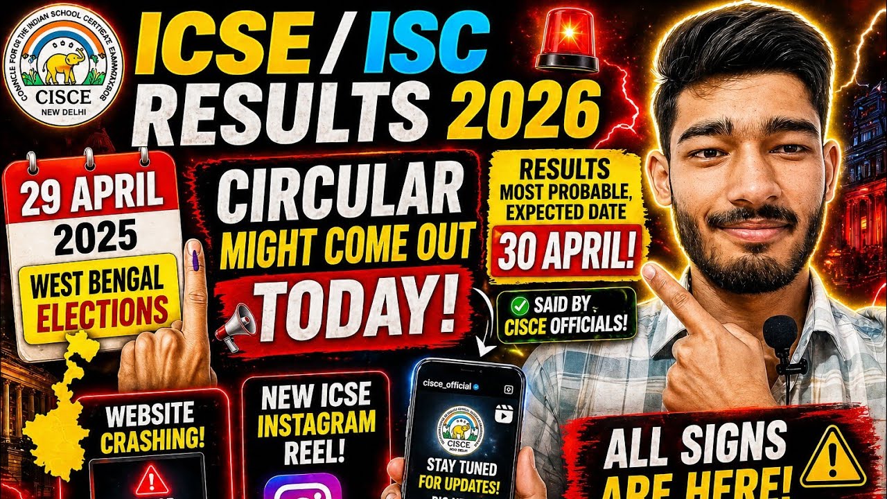 ICSE/ISC RESULTS 2026 🚨 CIRCULAR TODAY?! 29 APRIL UPDATE 😱 30 APRIL CONFIRMED? #icseresults