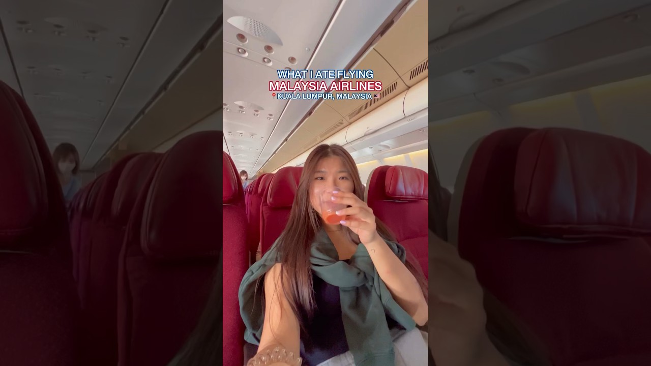 What I ate on my 3hr Malaysia Airlines flight #shorts