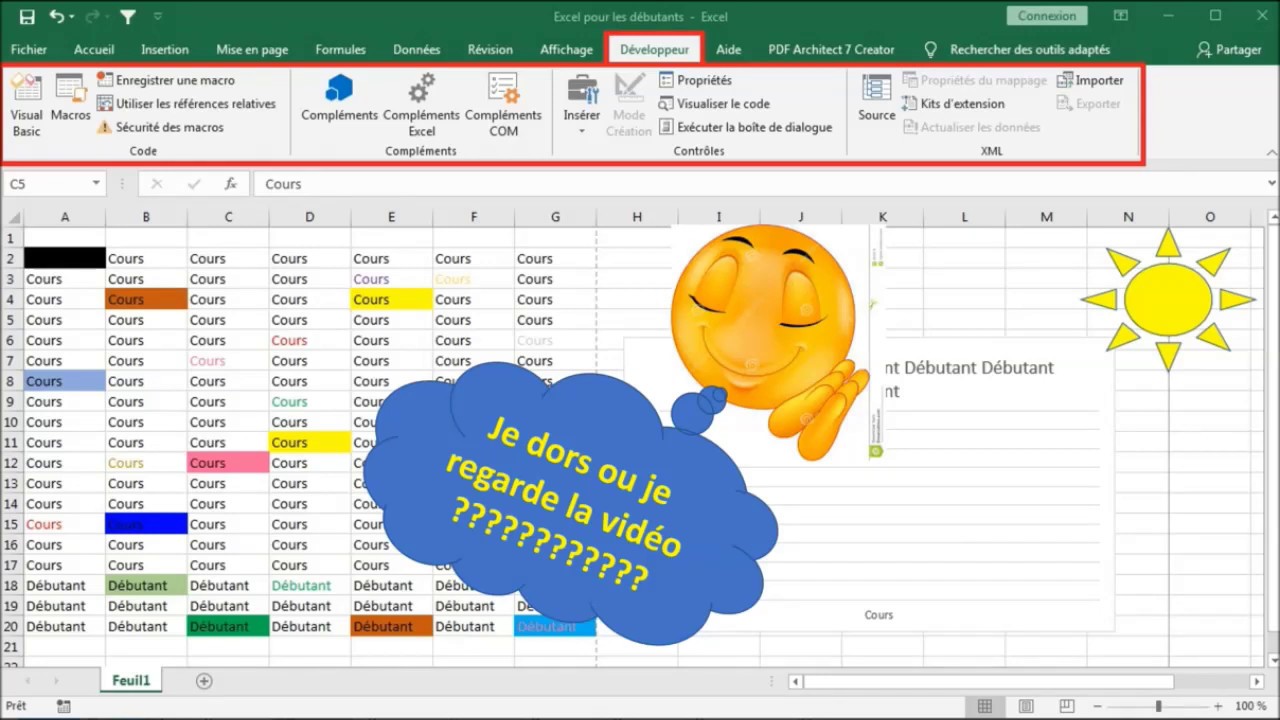 Tuto Excel pour les débutants : Découvrir un classeur