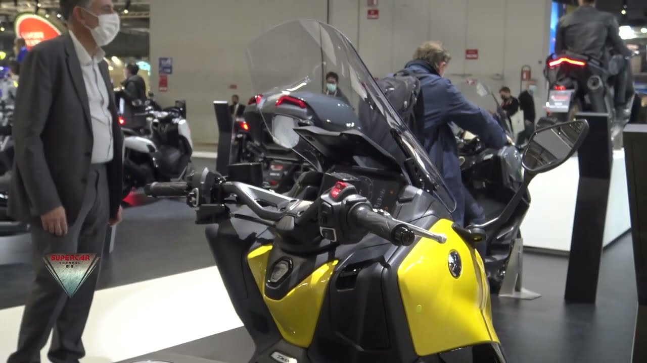 2022 Yamaha New Tmax Walkaround Eicma 2021 Milan Due rote