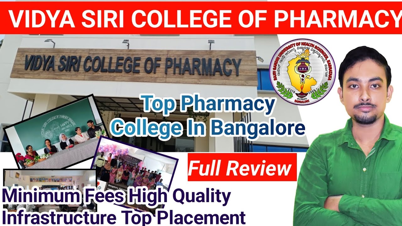 Vidya Siri College of Pharmacy || Top Pharmacy College in Bangalore || Low Fees Top Placement