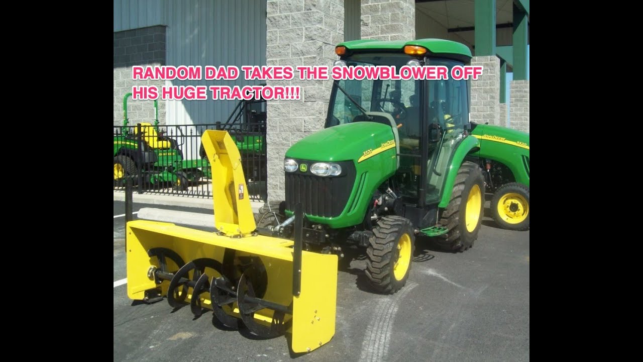 Как снять снегоуборщик John Deere 100 Series (44 дюйма) - Random Dad