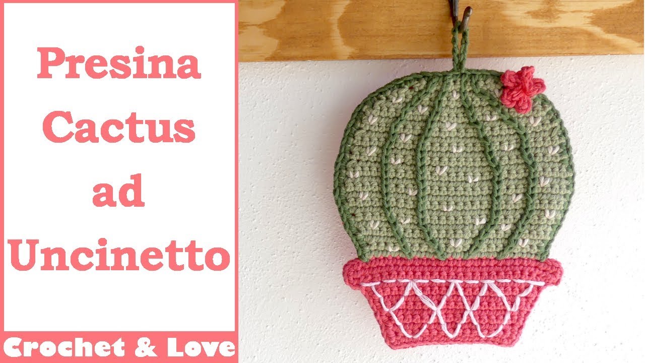 Tutorial presina cactus ad uncinetto (sub. English y Español)