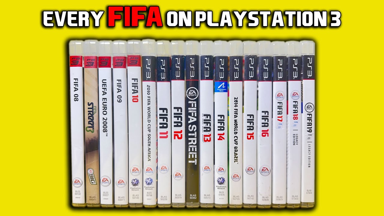Распаковка всех игр FIFA на PlayStation 3 (2007-2018)