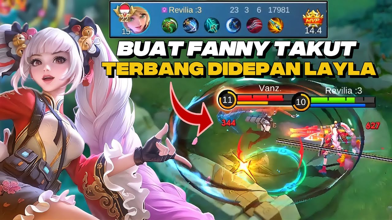 Build ini Kalo Udah Full Stack, Bikin Musuh Ketakutan Di Tembakin Layla | Mobile Legends