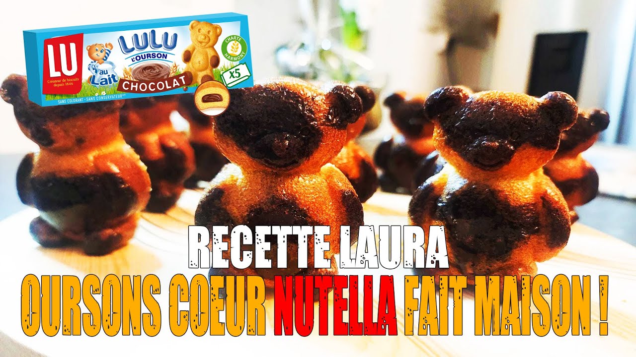 🥞 OURSONS COEUR NUTELLA avec le moule oursons@Guy-Demarle