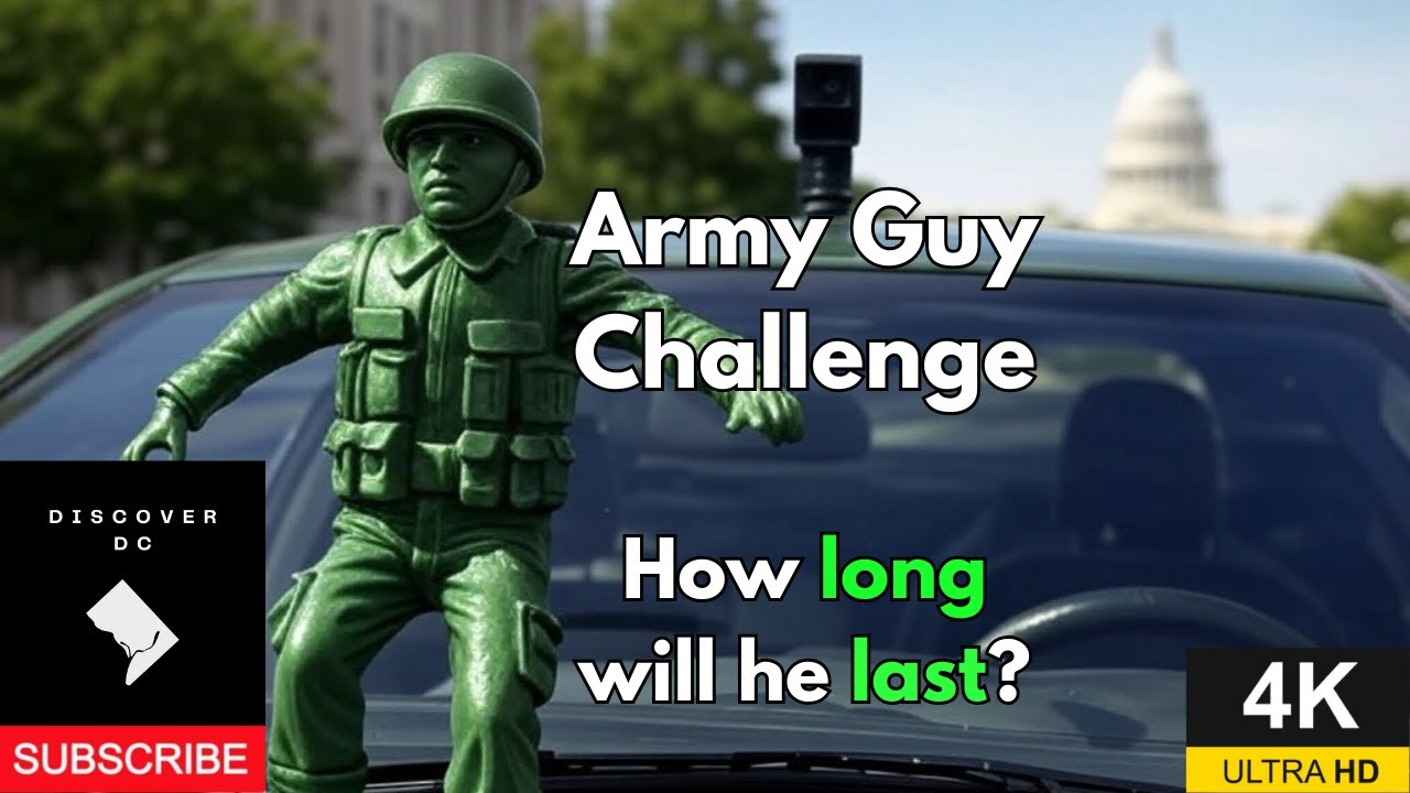 DiscoverDC Army Guy Challenge: How Long Will He Last? #dc #4k #dashcam