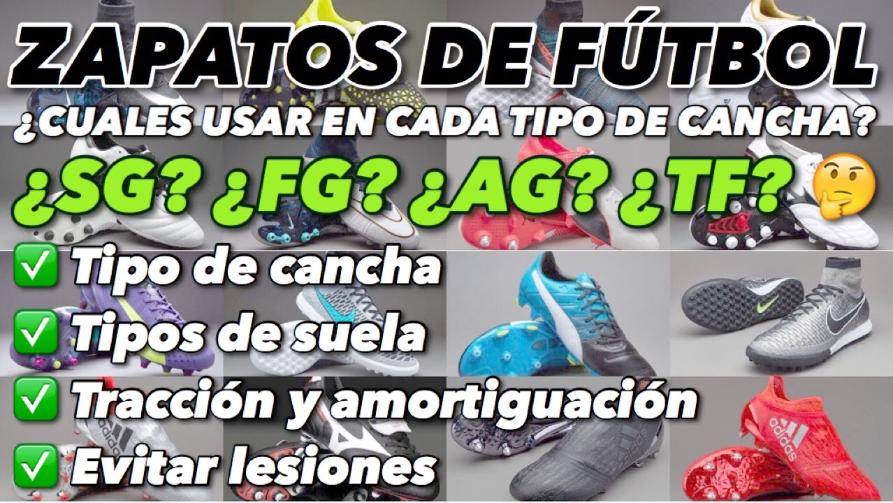 ZAPATOS DE FÚTBOL | ¿CUALES USAR EN CADA TIPO DE CANCHA? |