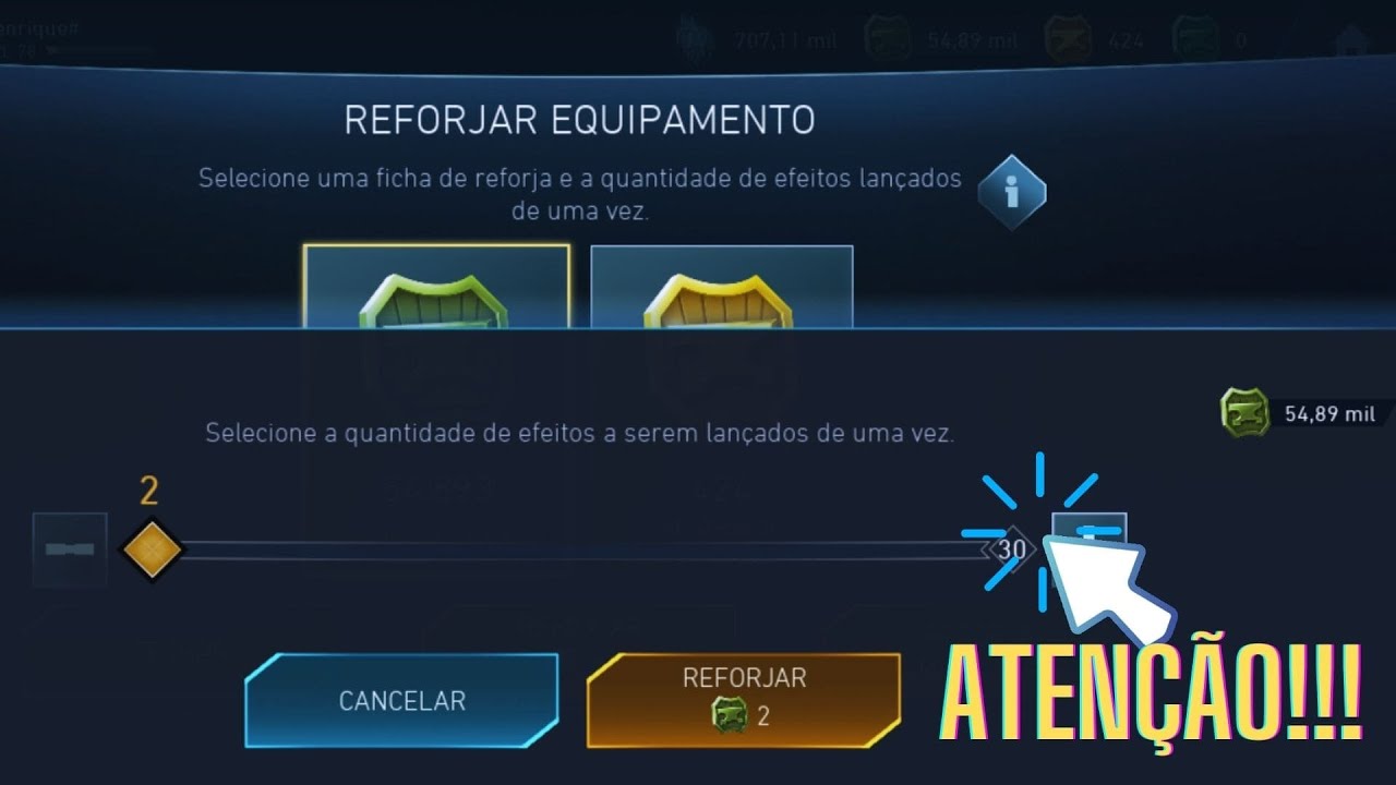 Cuidado ao usar múltiplas reforjas