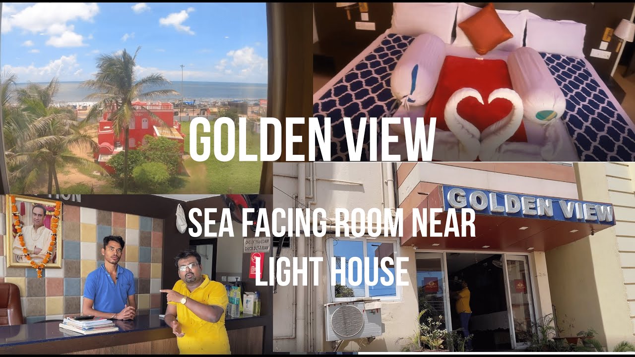 GOLDEN VIEW  PURI| PURI HOTELS  |ROOM TOUR | SEA FACING HOTEL ROOMS | HOTEL BESIDE LIGHTHOUSE