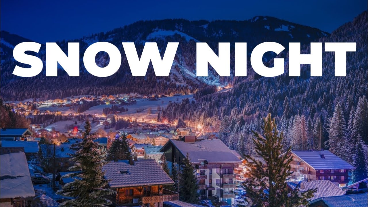 Snowy Night for Studying | Peaceful Winter Ambient for Concentration