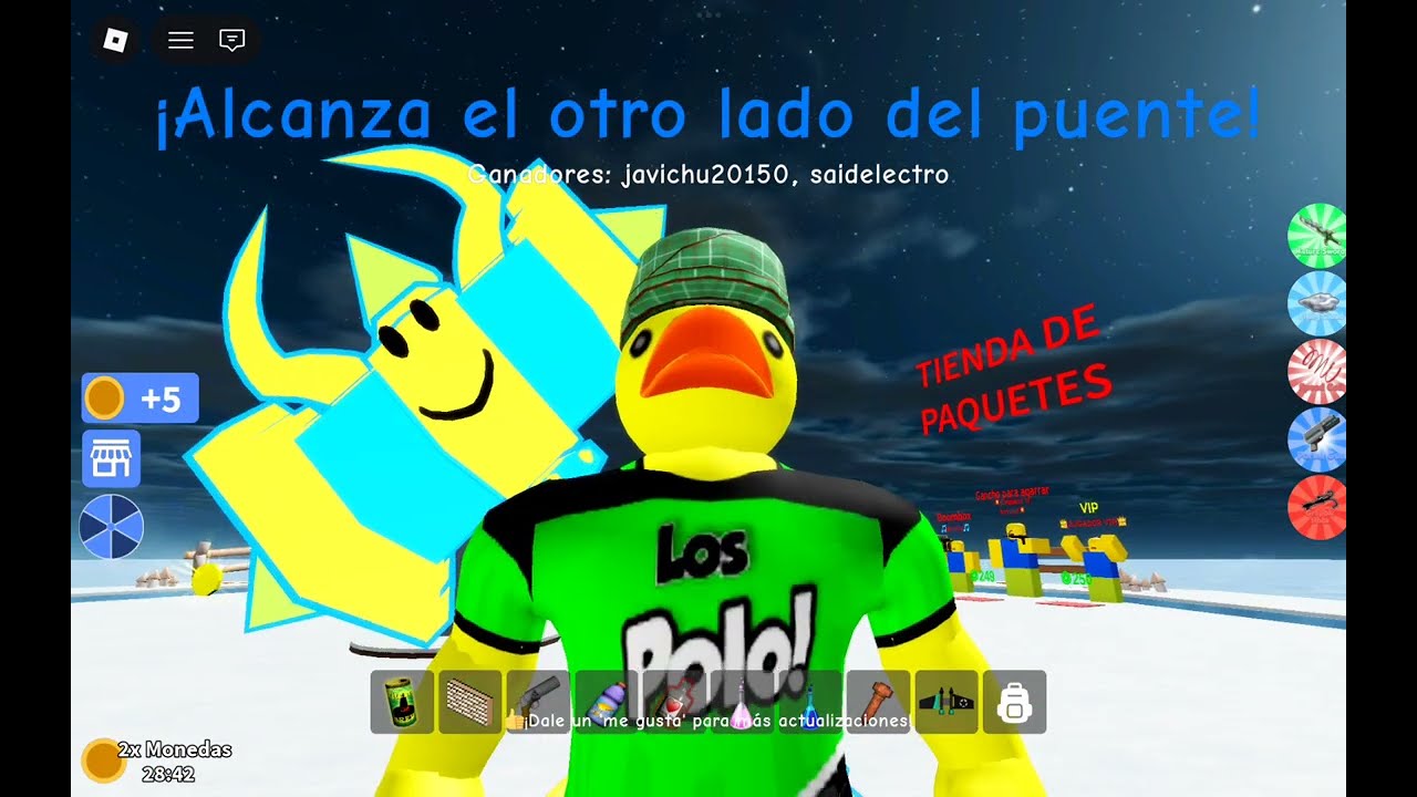 Jugando a don't press the boton