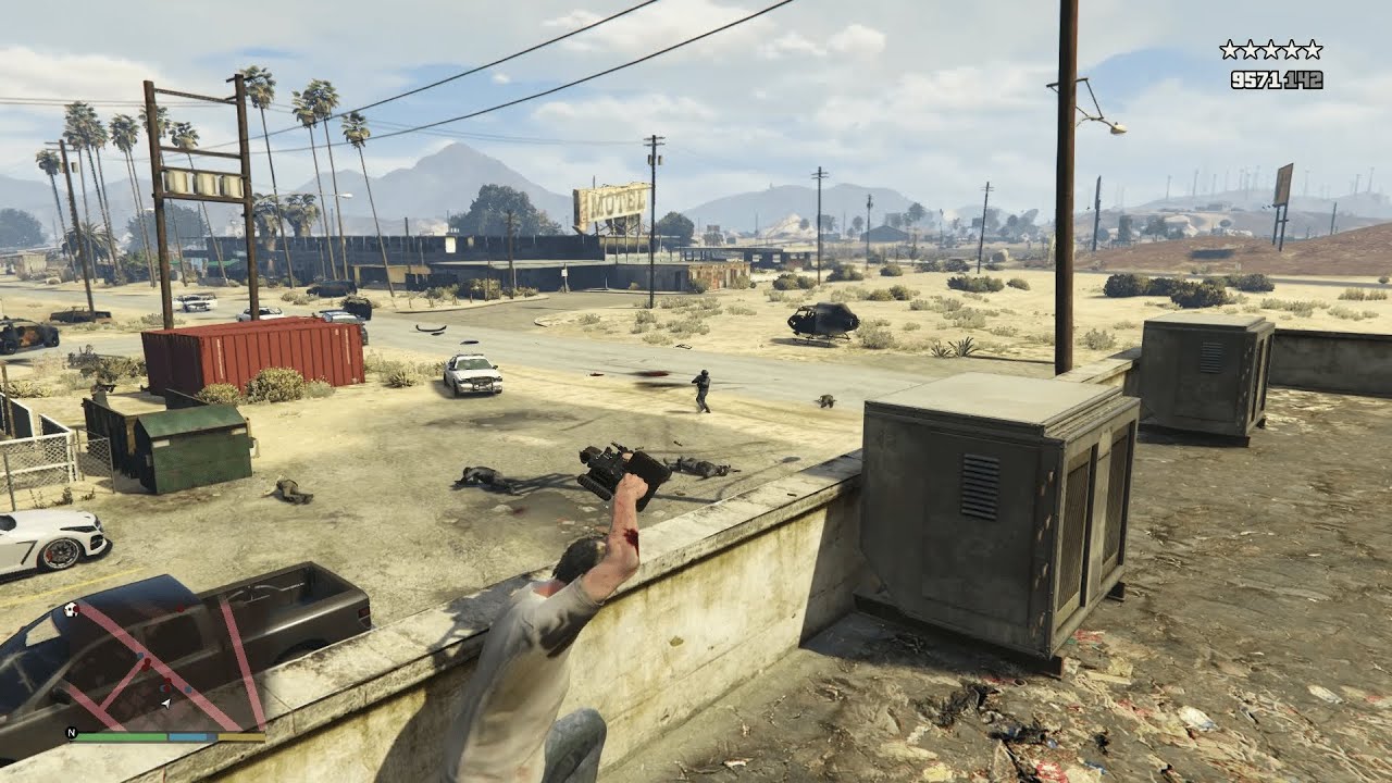GTA V Trevor And Chef's 5 Star Lab Shootout And Escape