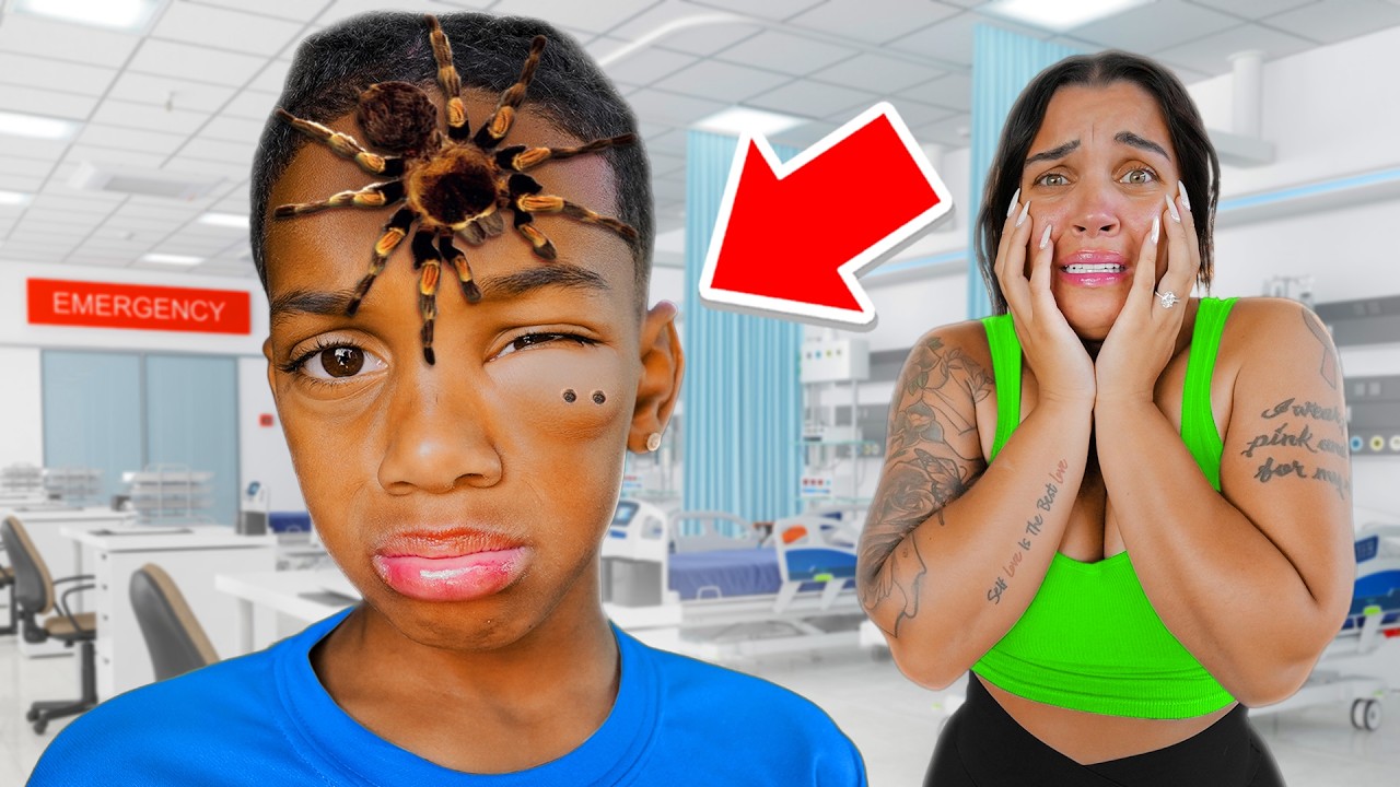 KYRIE GOT ATTACKED BY A SPIDER!!
