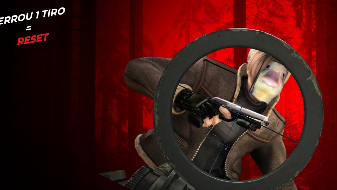 Resident Evil 4, mais caso eu erre 1 misero tiro tenho que resetar