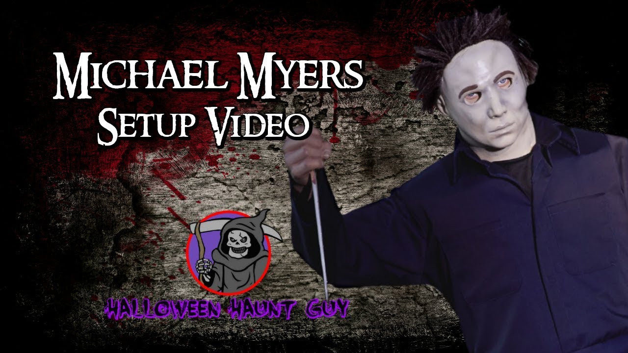 Spirit Halloween Michael Myers setup video