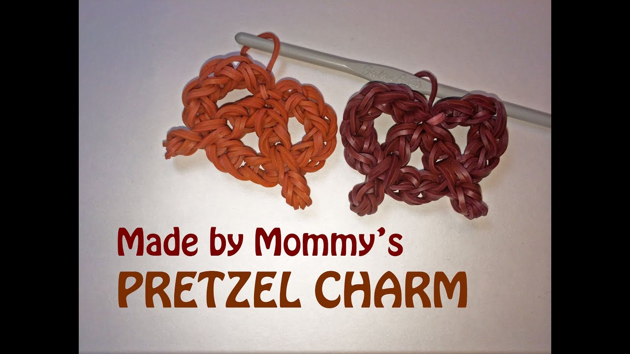 Rainbow Loom Pretzel Charm Using Just a Hook
