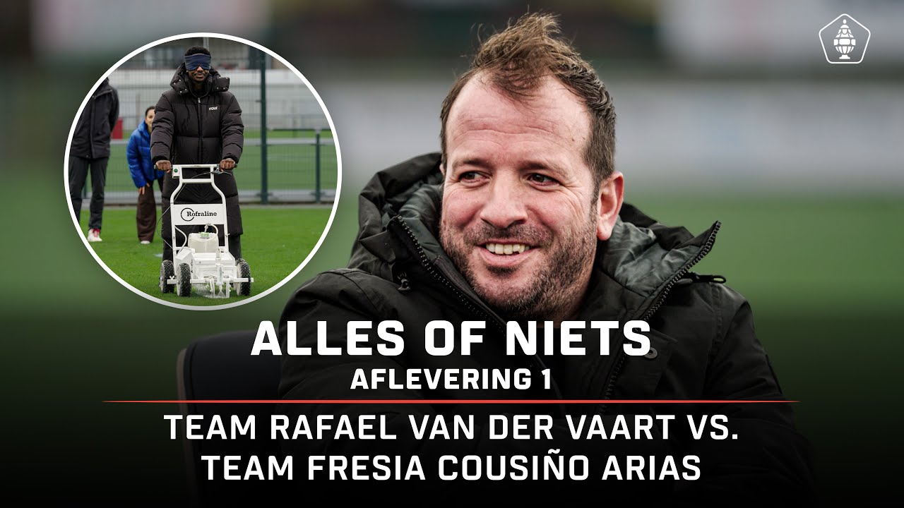 GEBLINDDOEKT lijnen trekken & KONTJE KNAL ⚽️💥 | ALLES of NIETS met Gerald Sibon & Eljero Elia ⚔️