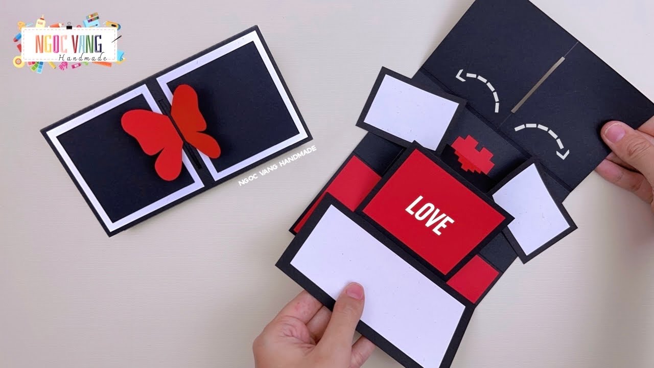 Pop up Card || Greeting card making ideas - NGOC VANG Handmade