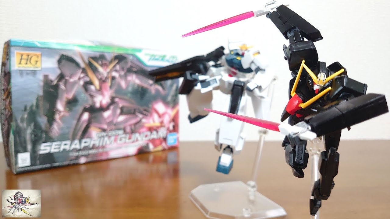 （セラヴィーと合体！バックパック形態からガンダムに変形！）HG 1/144 セラフィムガンダム　レビュー