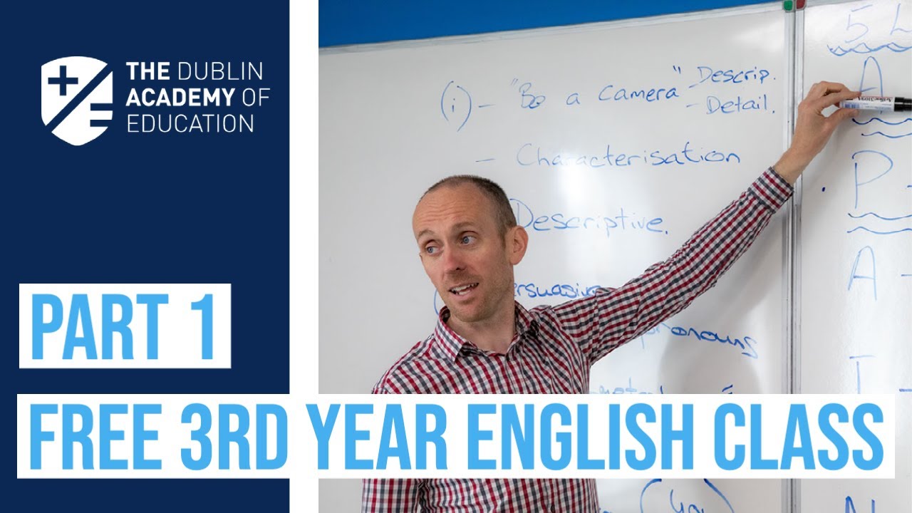 Free 3rd Year English Class with JP Sweetman - Part 1