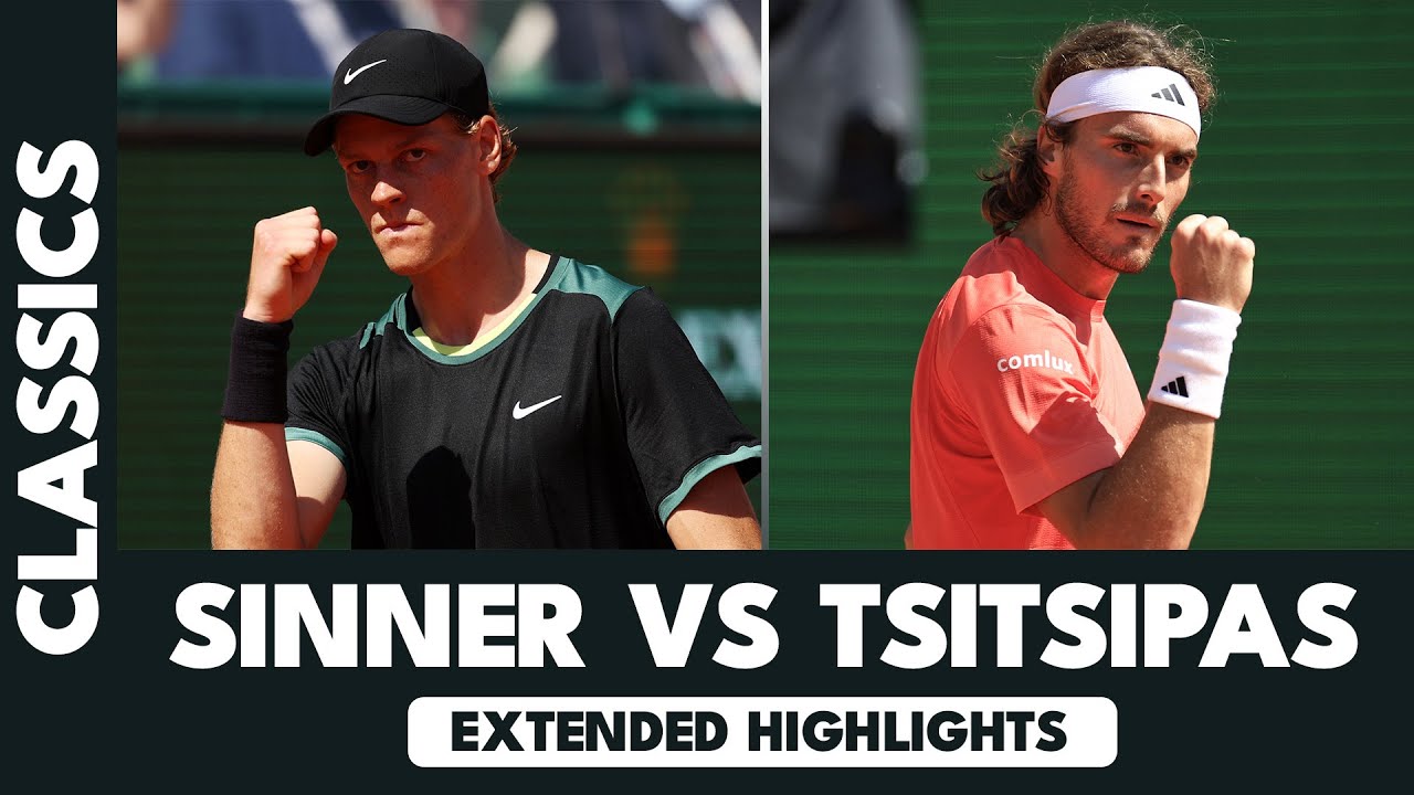 Jannik Sinner vs Stefanos Tsitsipas Extended Highlights | Monte Carlo 2024