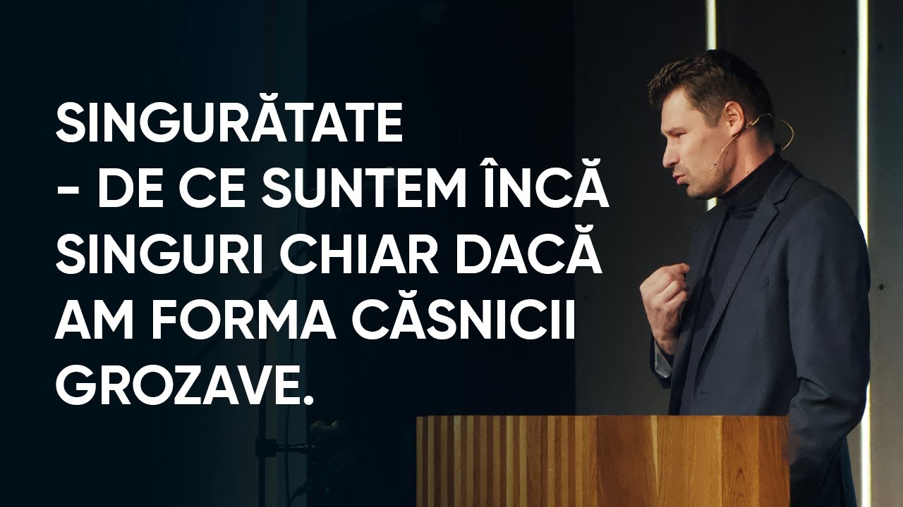 Singurătate: de ce suntem încă singuri chiar dacă am forma căsnicii grozave | David Lavric
