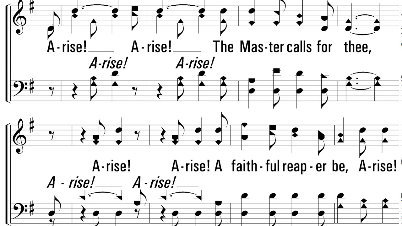 Harvest Time Arise The Master Calls For Thee