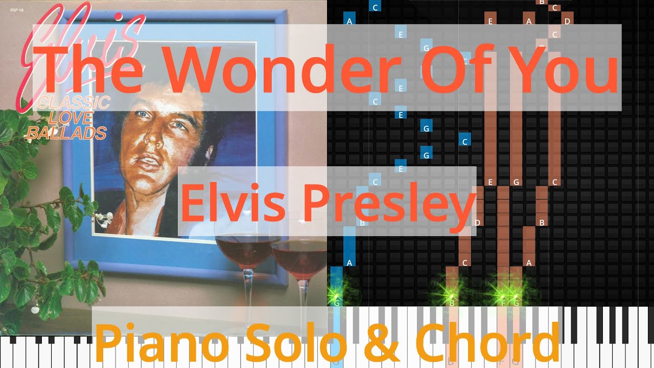 🎹Solo & Chord, The Wonder Of You, Elvis Presley, Synthesia Piano