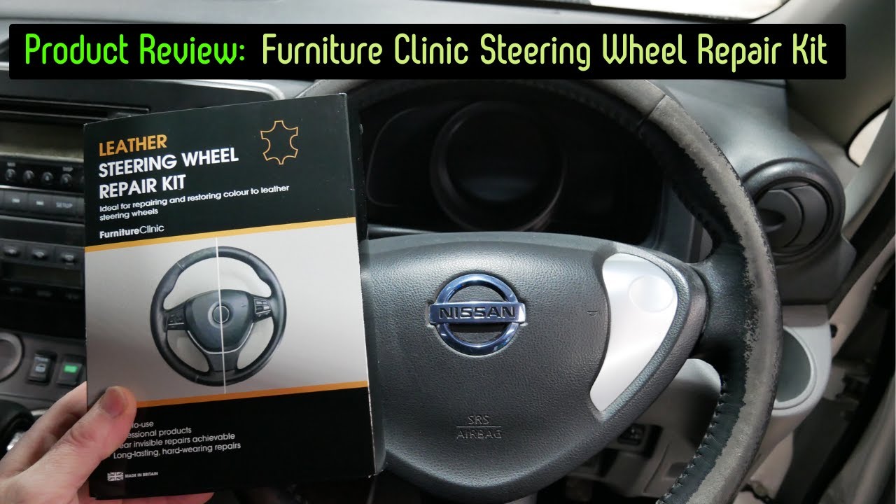 Review of the Furniture Clinic leather steering wheel repair kit from Amazon