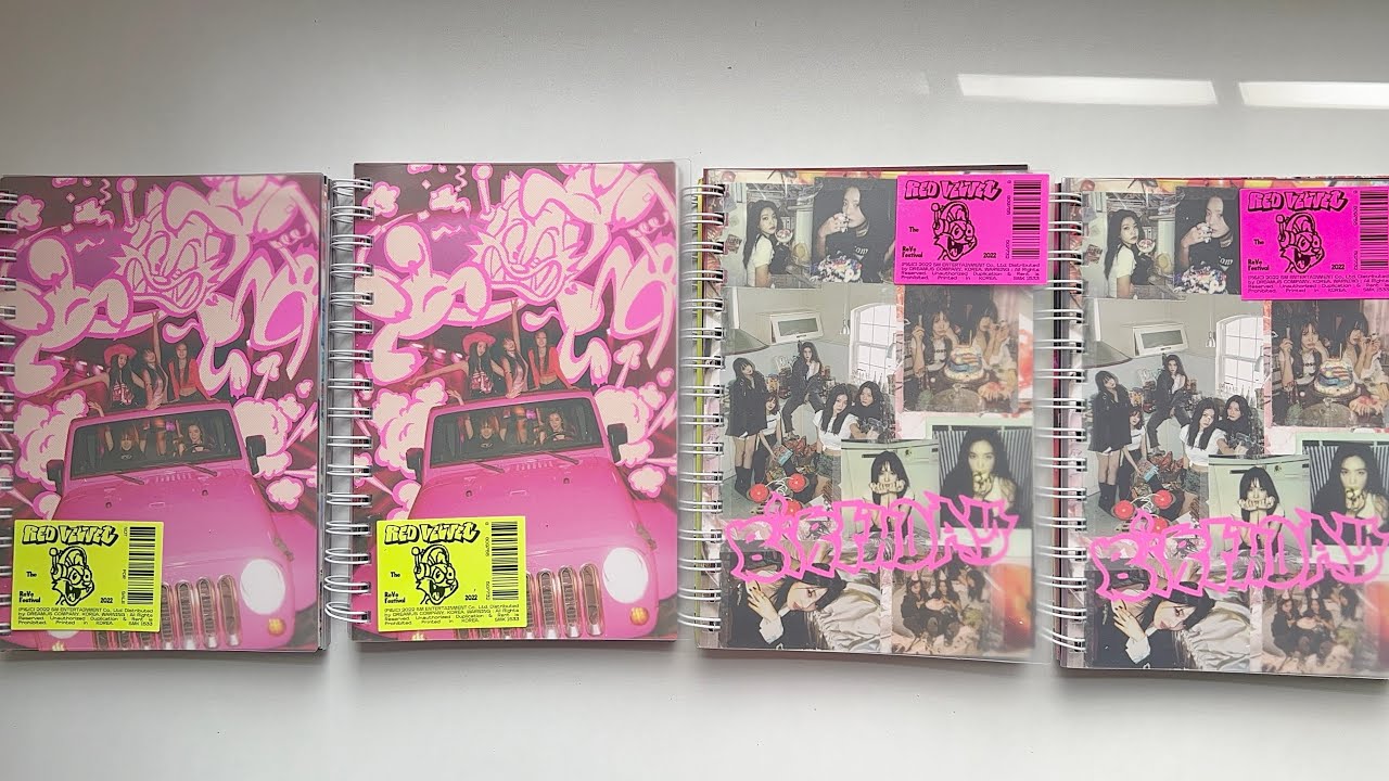 ⤷ unboxing red velvet 8th mini album reve festival 2022 birthday photobook w/ apple music pob ˚ ༘ ༄