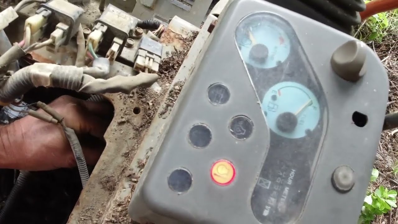 Troubleshooting temperature sensor alarm fault on the Yanmar mini Excavator