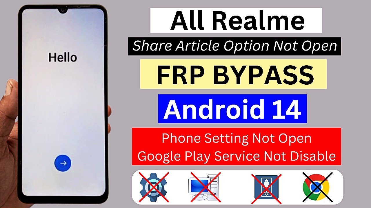 All Realme Frp Bypass Android 14 Setting Not Open | 2025 Share Article Option Not Work | Without Pc
