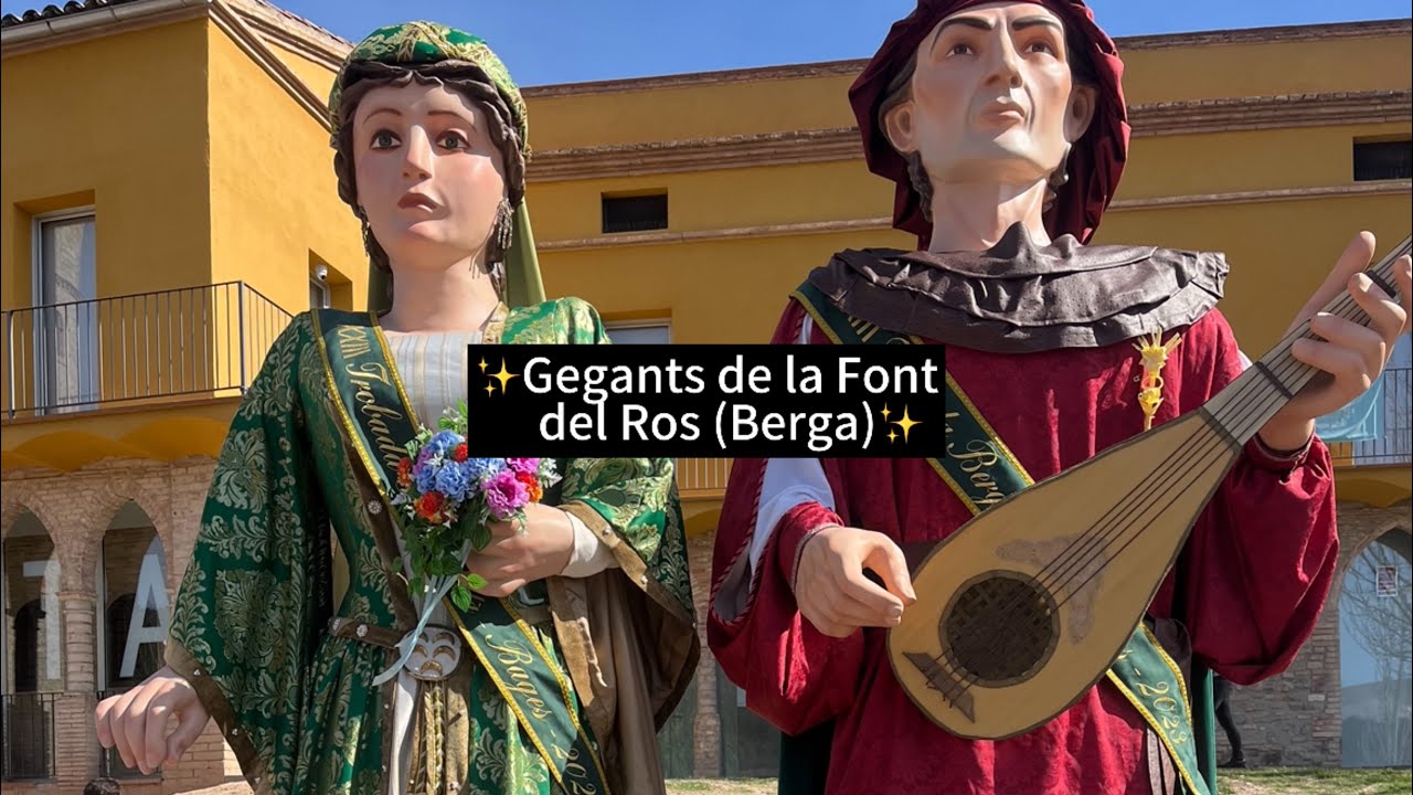 Gegants de la Font del Ros // Cercavila de la 32a Trobada Gegantera a Sallent (Alça’t 2024)