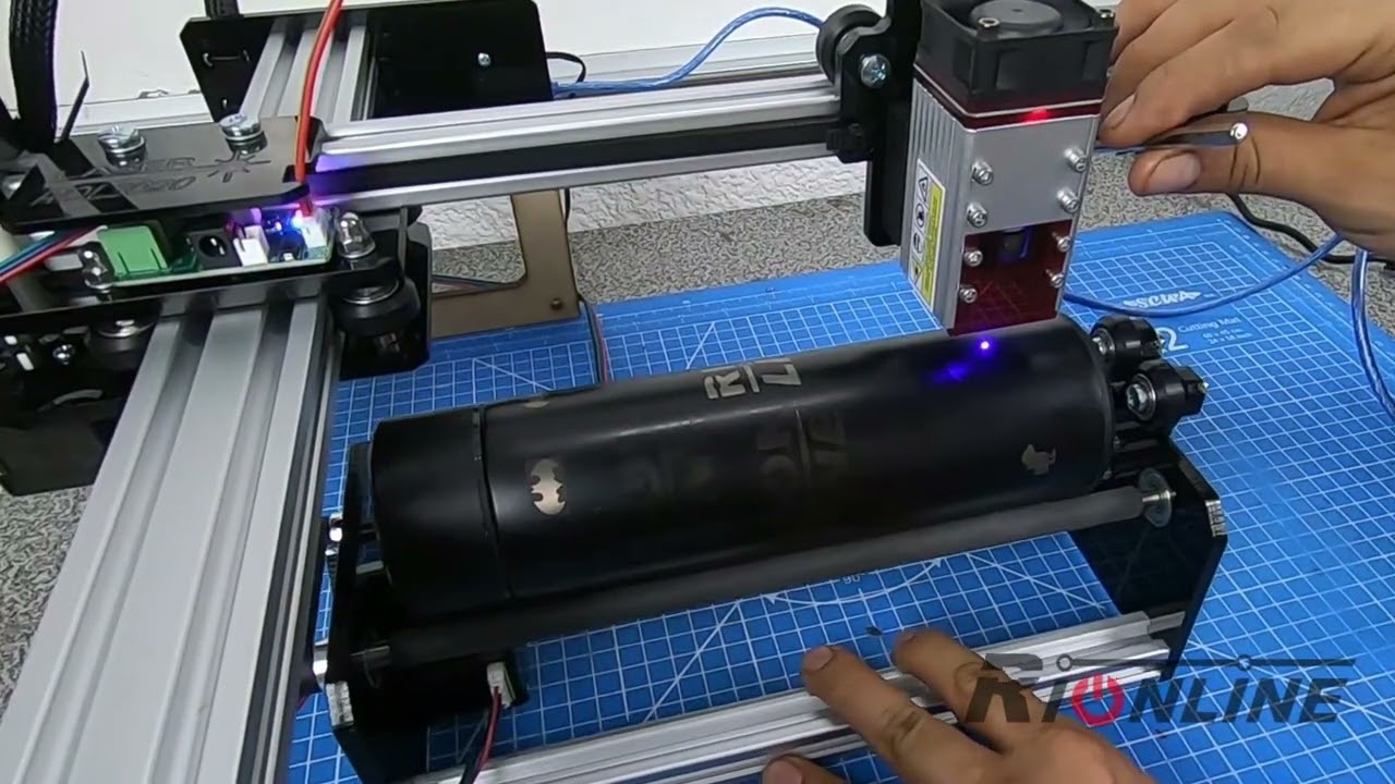 EJE ROTATIVO PARA GRABADOR LÁSER CNC