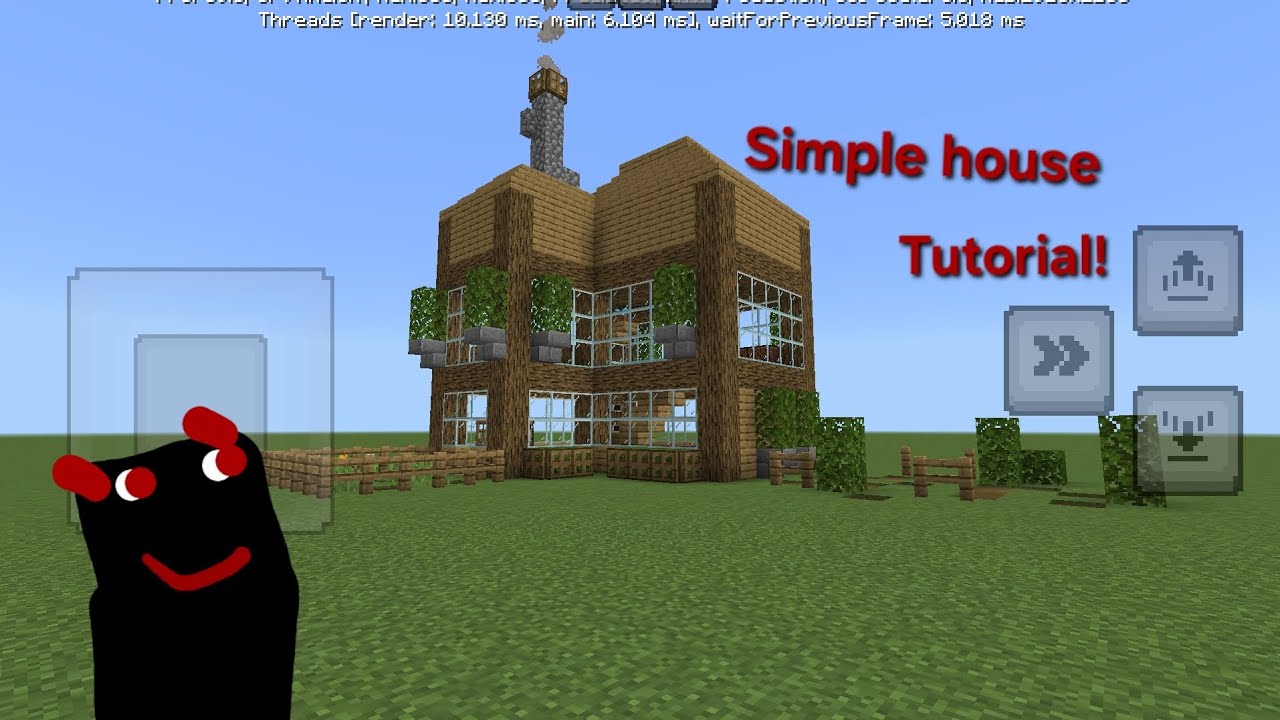 A simple house tutorial! Black-red dragon Minecraft tutorials. 