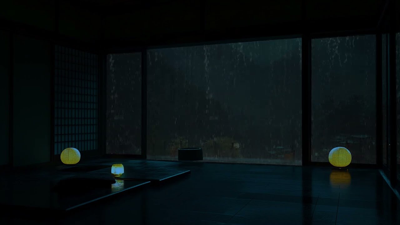 SOFT RAIN Sound for Sleeping in Bedroom | Sleep and Relaxation, Meditation
